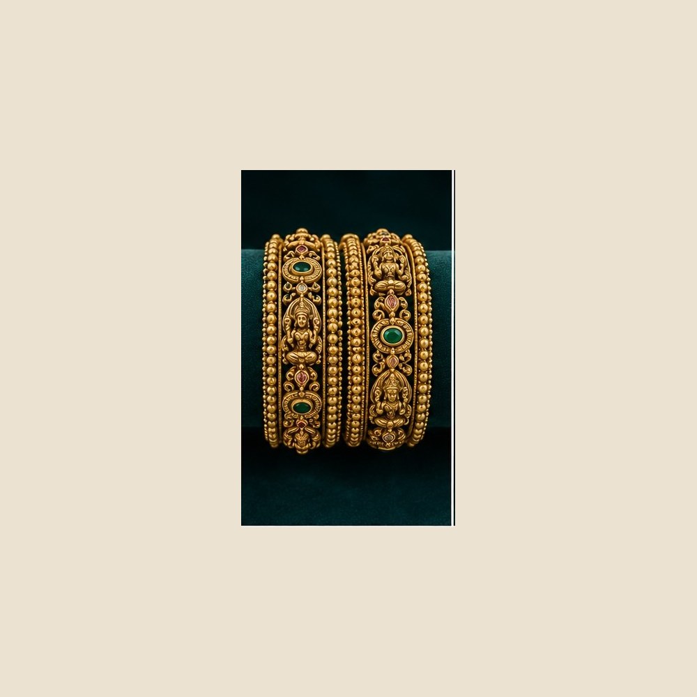 Lakshmi figure antique bangles