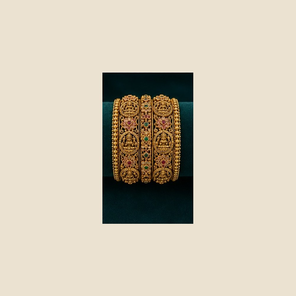 Lakshmi figure pair bangles