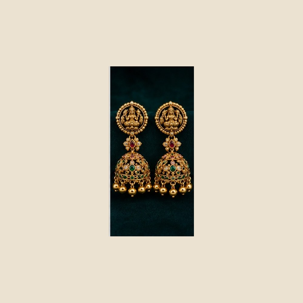 Lakshmi disc top jhumkas