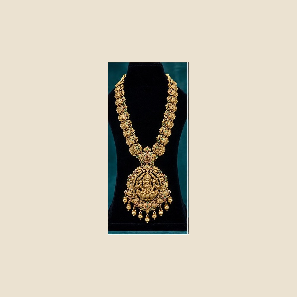 Long Lakshmi haaram with single chain