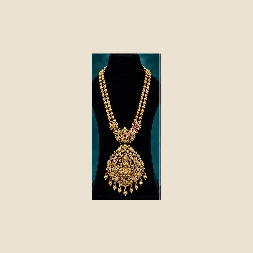Beaded long Lakshmi haaram